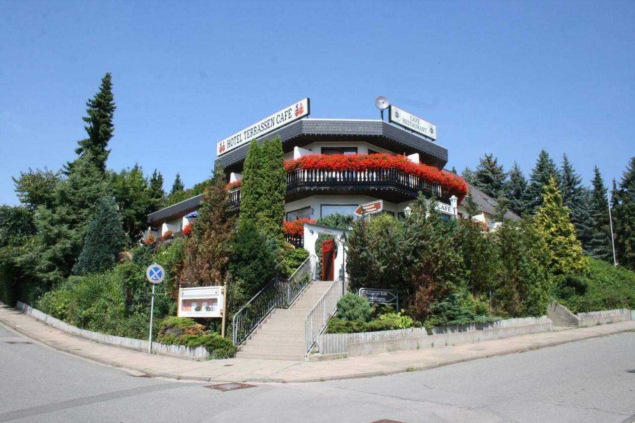 Themen Hotel Terrassen Cafe Bad Münder am Deister Buitenkant foto