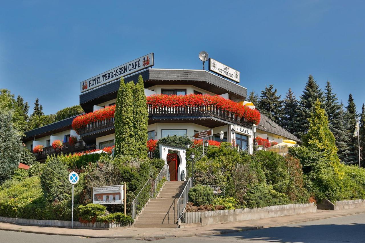 Themen Hotel Terrassen Cafe Bad Münder am Deister Buitenkant foto